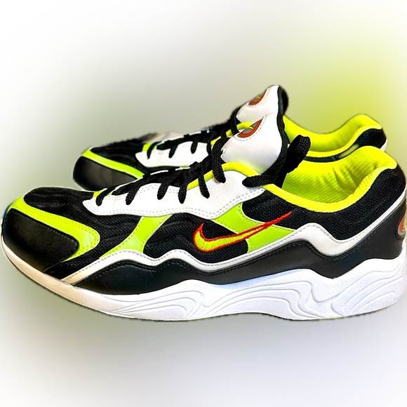 NIKE AIR ZOOM ALPHA MENS 13 BLACK/VOLT-HABANERO RED